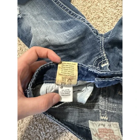 Vintage Big Star Jeans Womens 26R Blue Liv Boot Western USA Riding - Picture 6 of 13